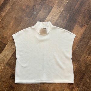 Chic Cream Turtleneck Blouse